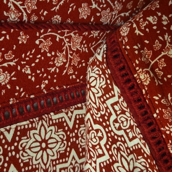 Boho inspired midi dress with tassles. Women's XL. - Picture 4 of 8